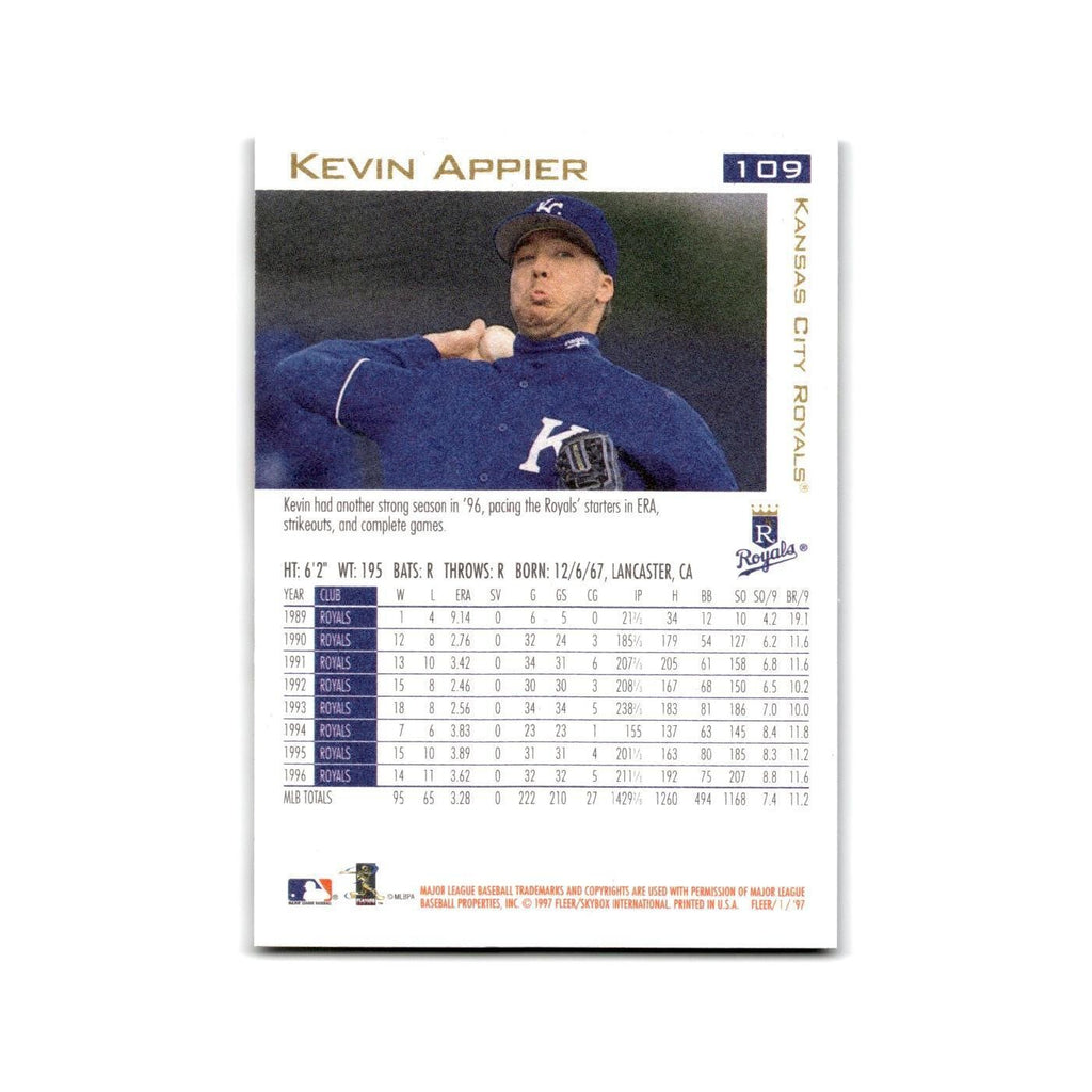 Kevin Appier 1997 Fleer #109 Kansas City Royals Baseball Card NM