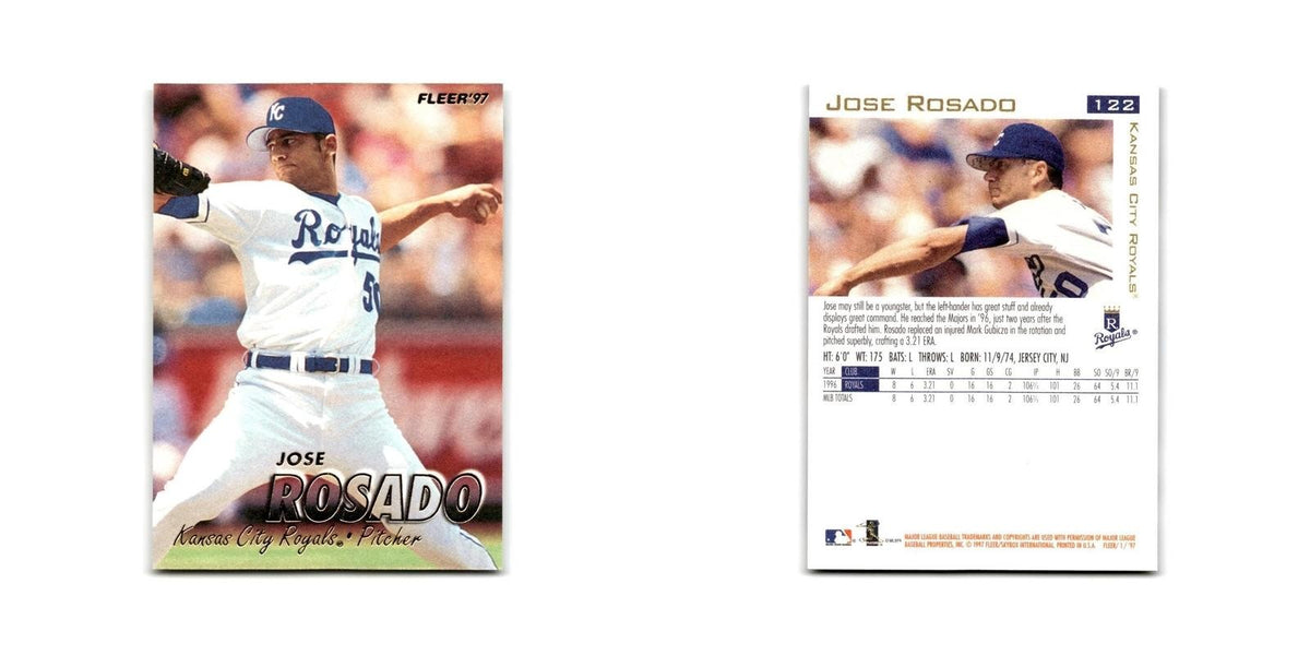 Jose Rosado 1997 Fleer #122 Kansas City Royals Baseball Card NM