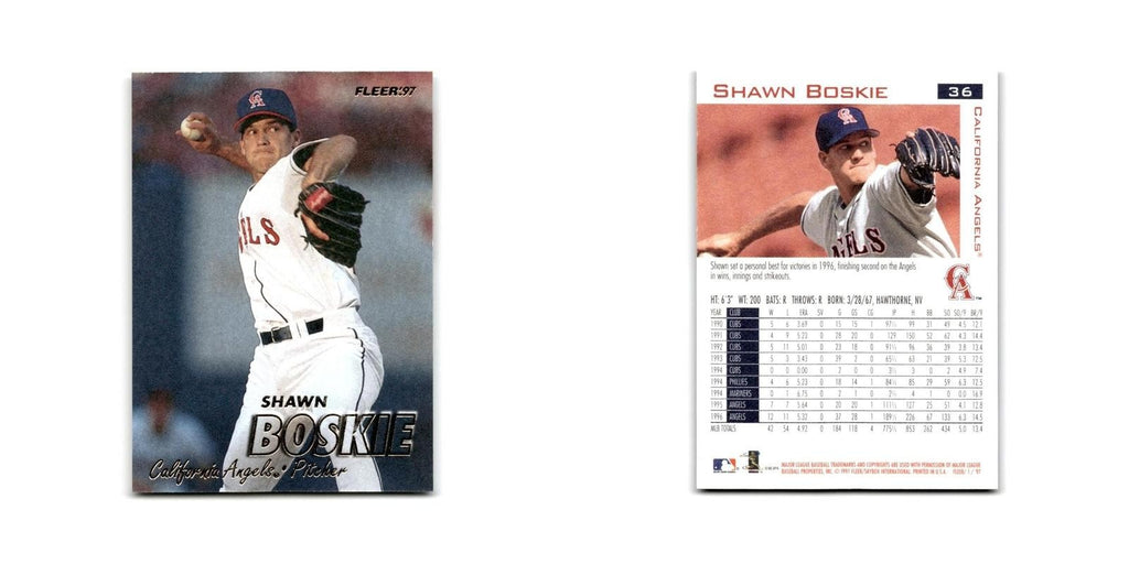 Shawn Boskie 1997 Fleer #36 California Angels Baseball Card NM