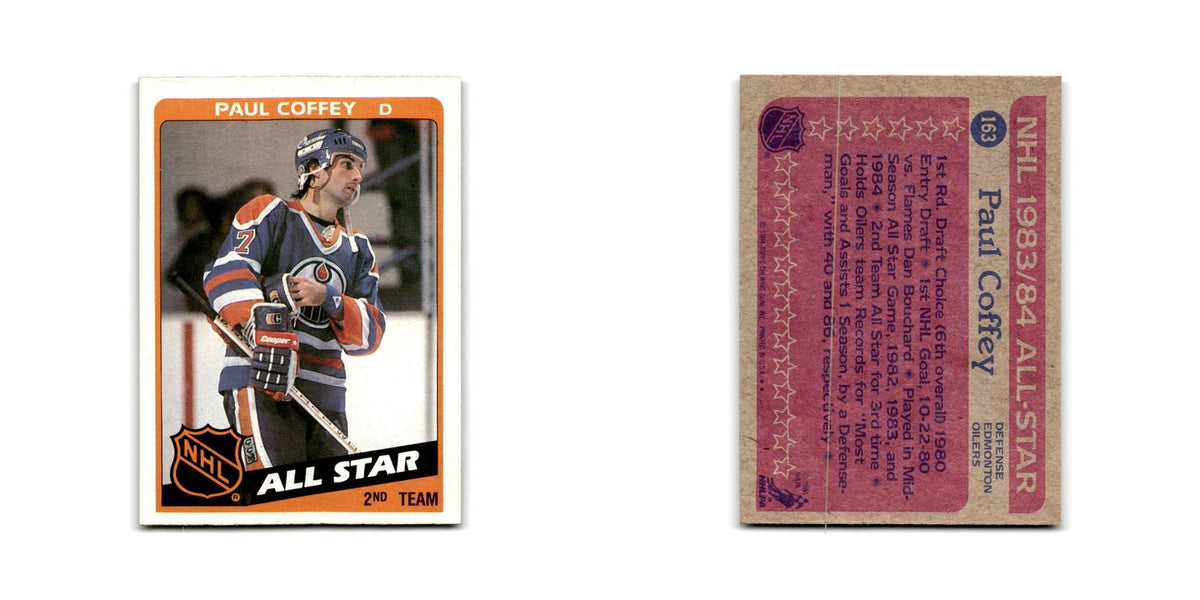 1984 Topps Paul Coffey Edmonton Oilers #163