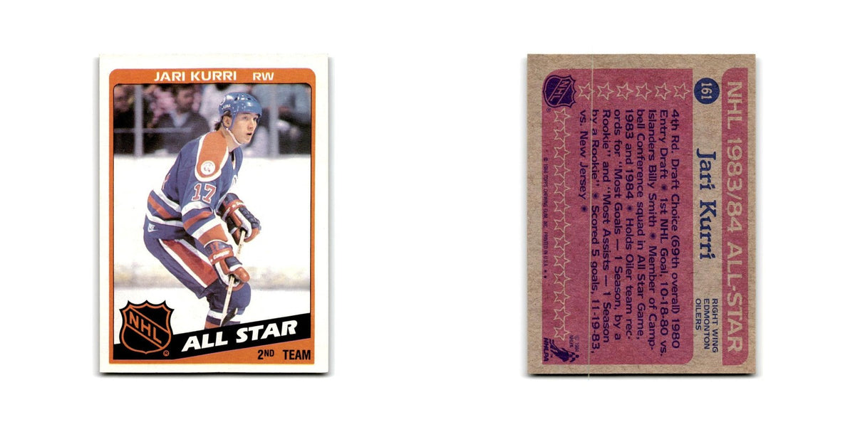 1984 Topps Jari Kurri Edmonton Oilers #161