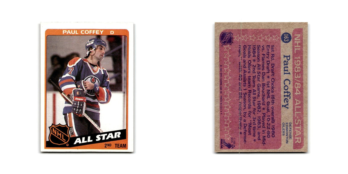 1984 Topps Paul Coffey Edmonton Oilers #163