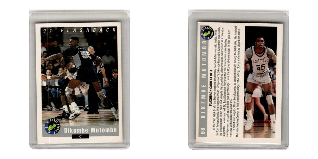 1992 Classic Draft Dikembe Mutombo Georgetown Hoyas #98