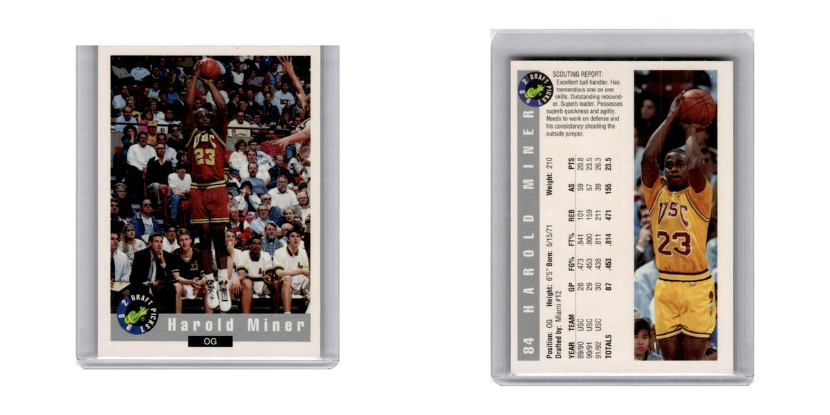 1992 Classic Draft Picks Harold Miner #84