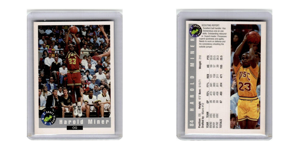 1992 Classic Draft Picks Harold Miner #84