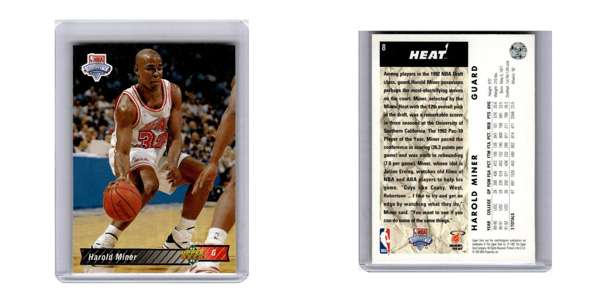 1992 Upper Deck Harold Miner #8