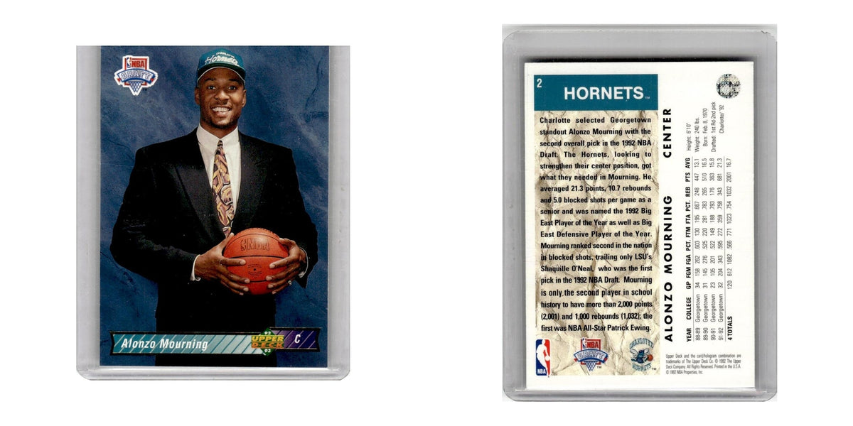1992 Topps Alonzo Mourning Hornets #2