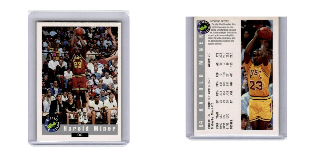 1992 Classic Draft Picks Harold Miner #84