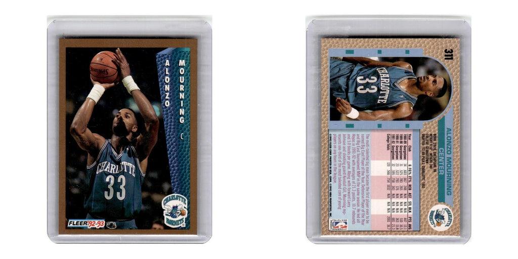 1992 Fleer Alonzo Mourning RC Hornets #311
