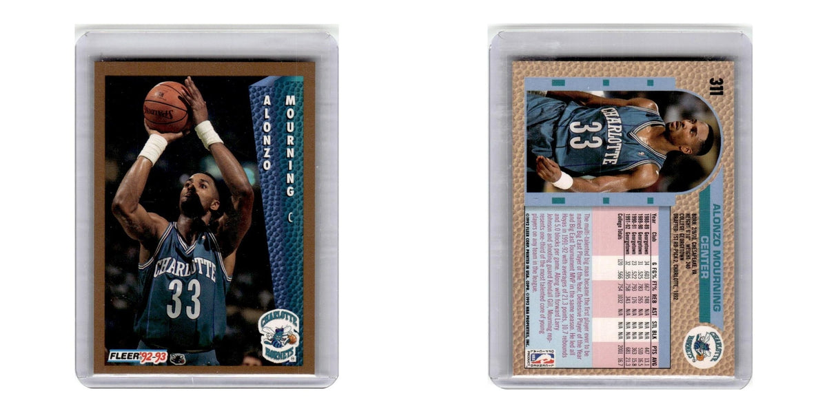 1992 Fleer Alonzo Mourning RC Hornets #311