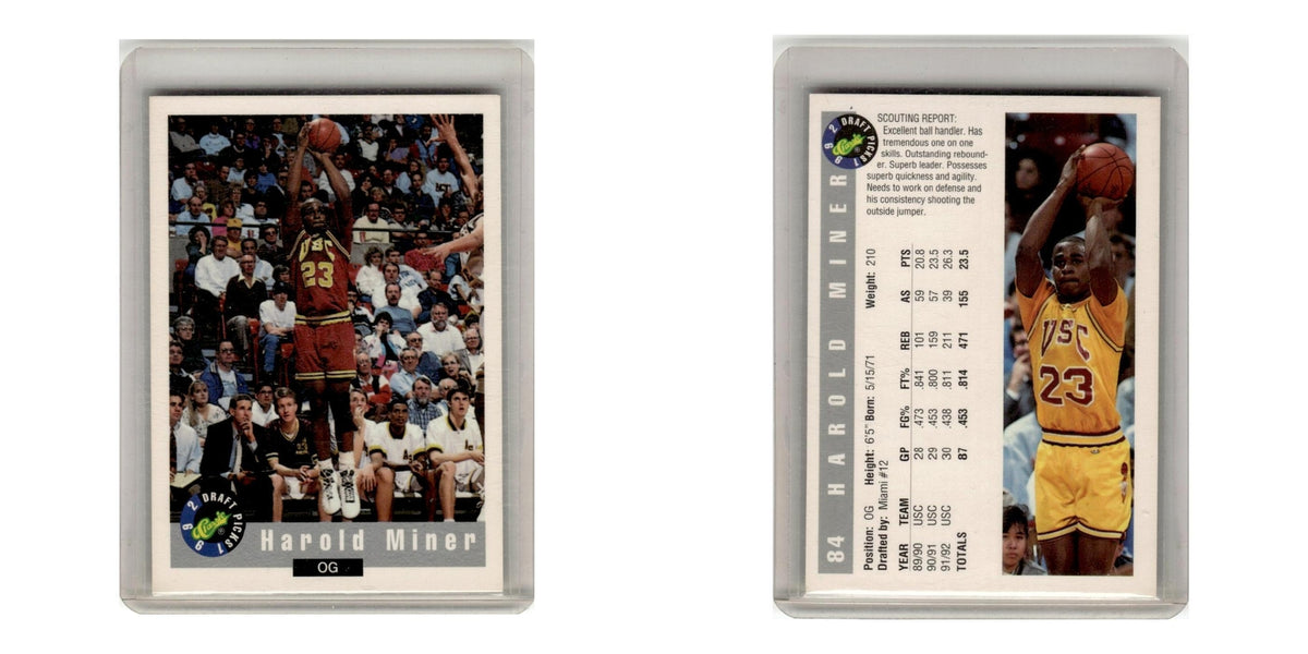 1992 Classic Draft Picks Harold Miner #84