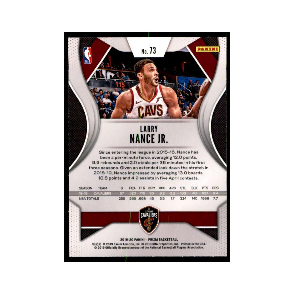 2019 Panini Prizm Larry Nance Jr. Basketball Cards #73