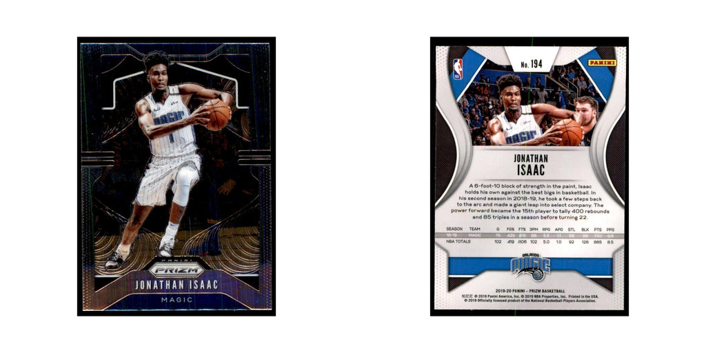 2019 Panini Prizm Jonathan Isaac Basketball Cards #194