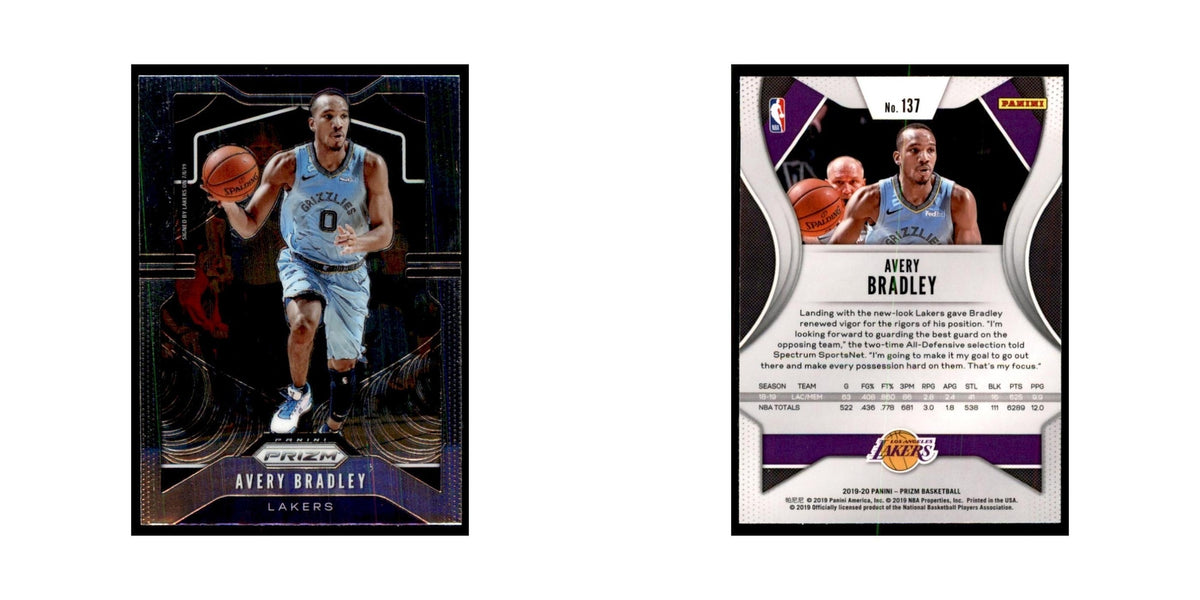 2019 Panini Prizm Avery Bradley Basketball Cards #137