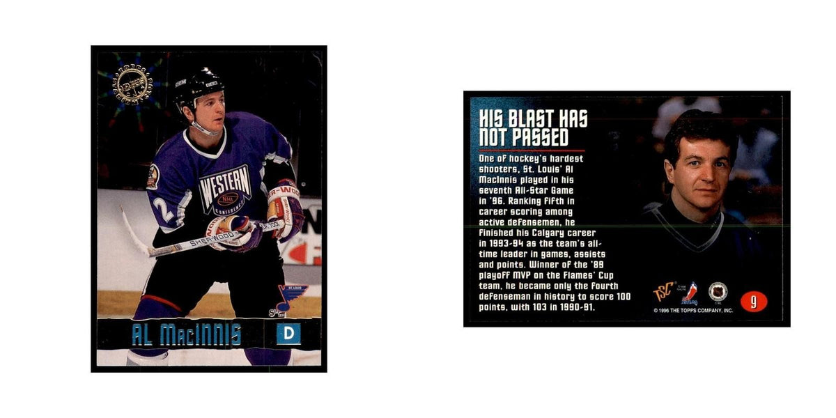 1996 Stadium Club Members Only Al MacInnis Hockey Cards #9