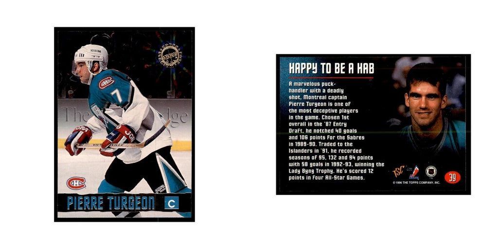 1996 Stadium Club Members Only Pierre Turgeon Hockey Cards #39