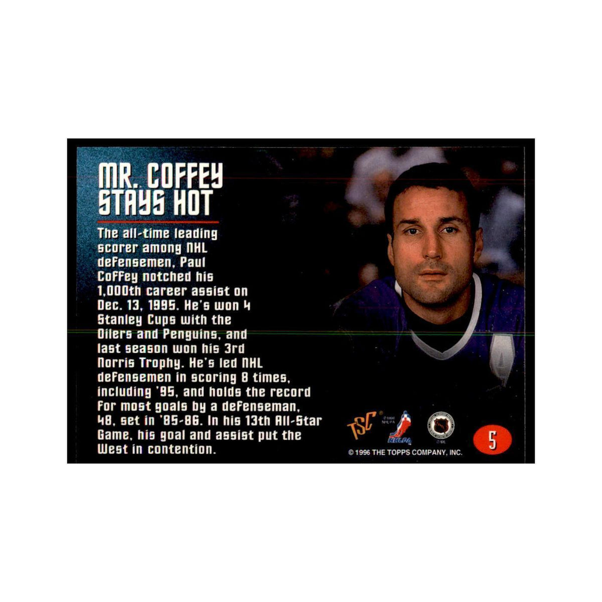 1996 Stadium Club Members Only Paul Coffey Hockey Cards #5
