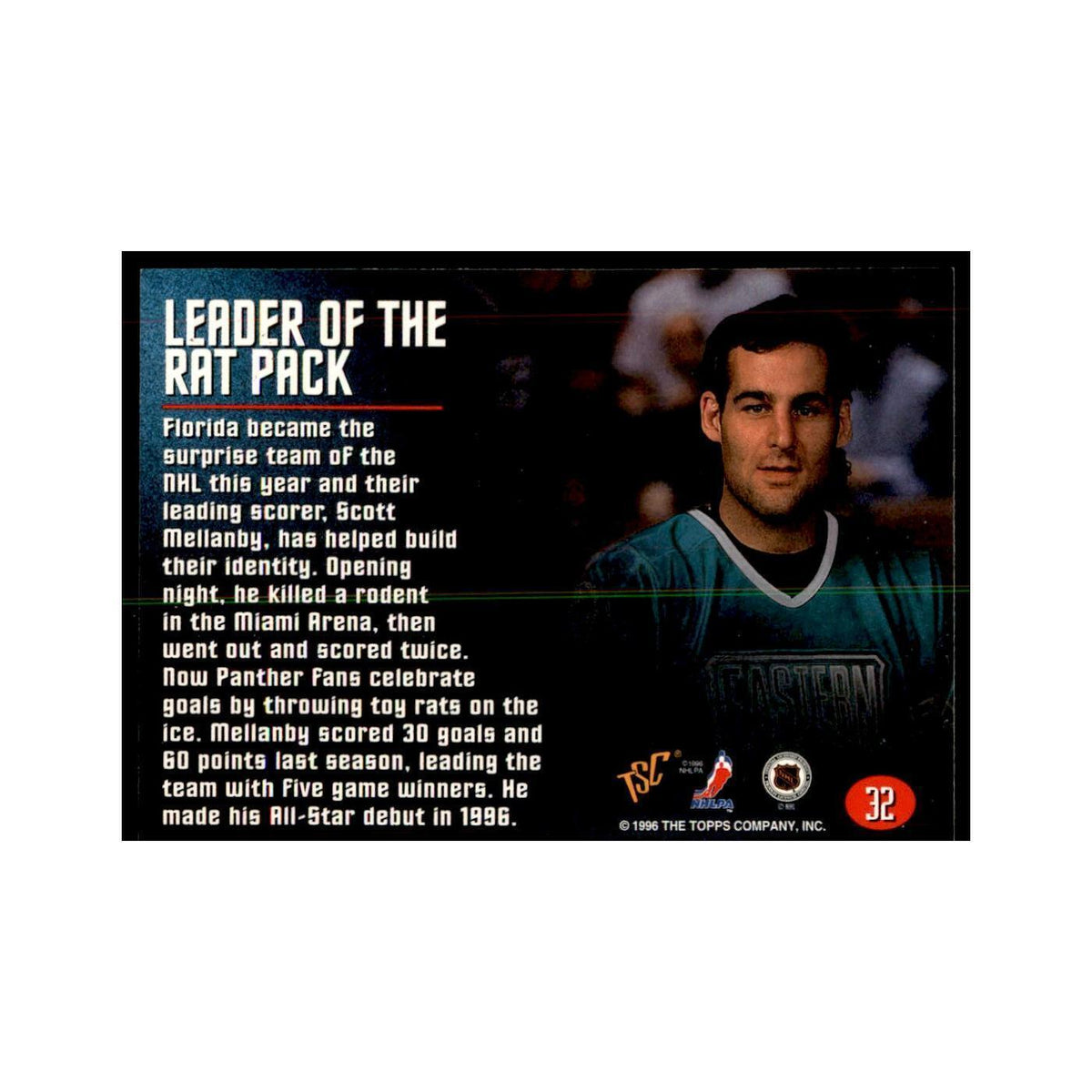 1996 Stadium Club Members Only Scott Mellanby Hockey Cards #32
