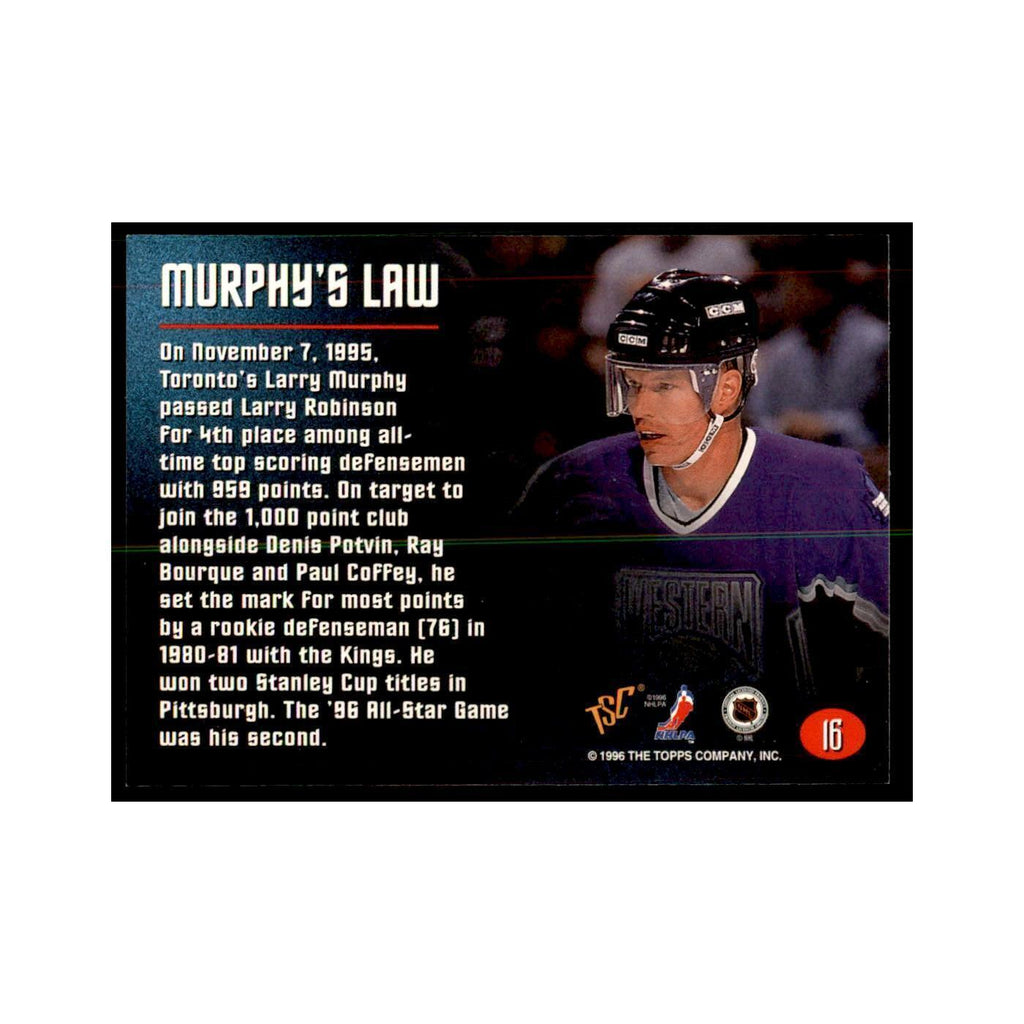 1996 Stadium Club Members Only Larry Murphy Hockey Cards #16