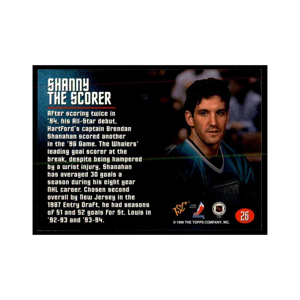 1996 Stadium Club Members Only Brendan Shanahan Hockey Cards #94