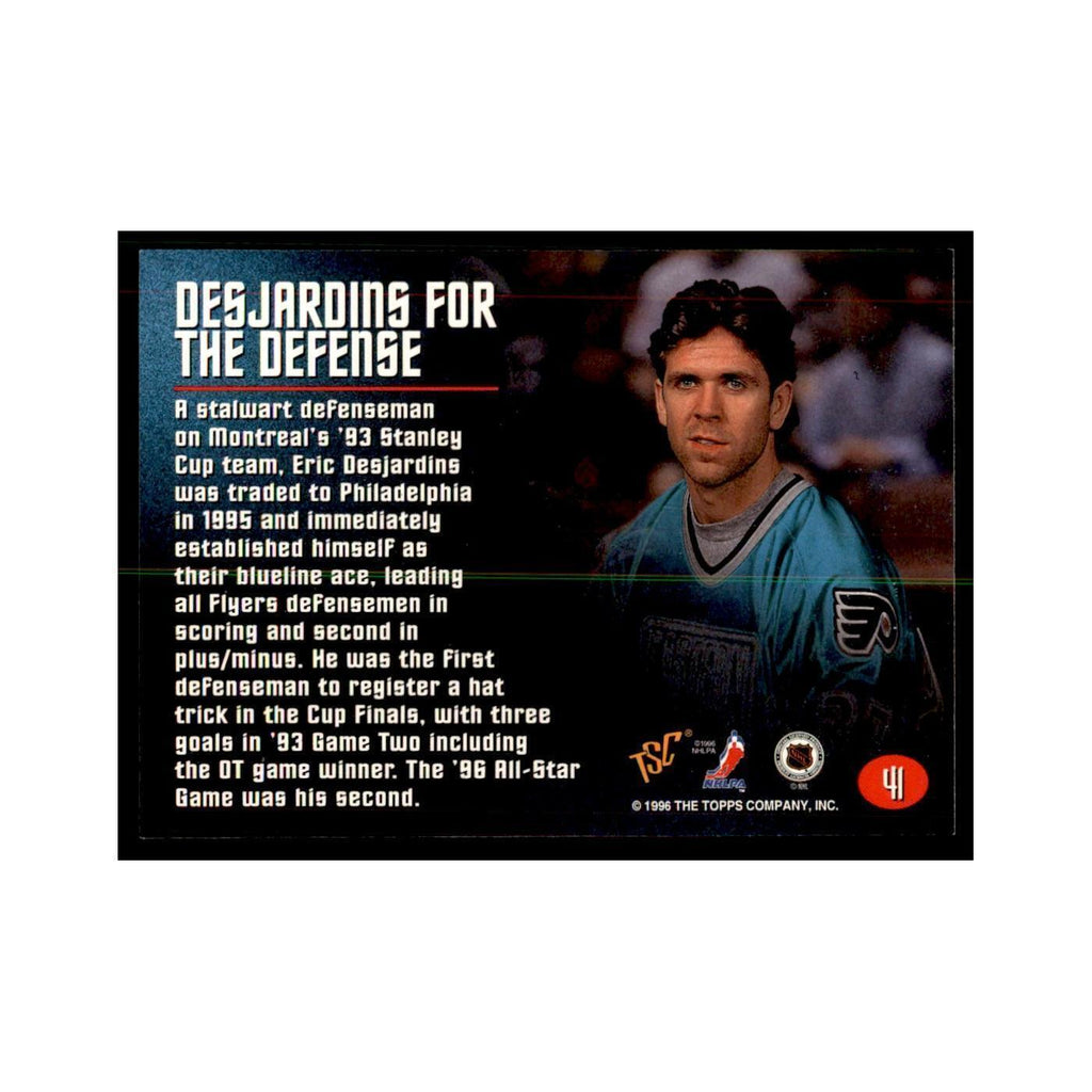 1996 Stadium Club Members Only Eric Desjardins Hockey Cards #41