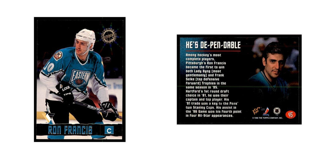 1996 Stadium Club Members Only Ron Francis Hockey Cards #45