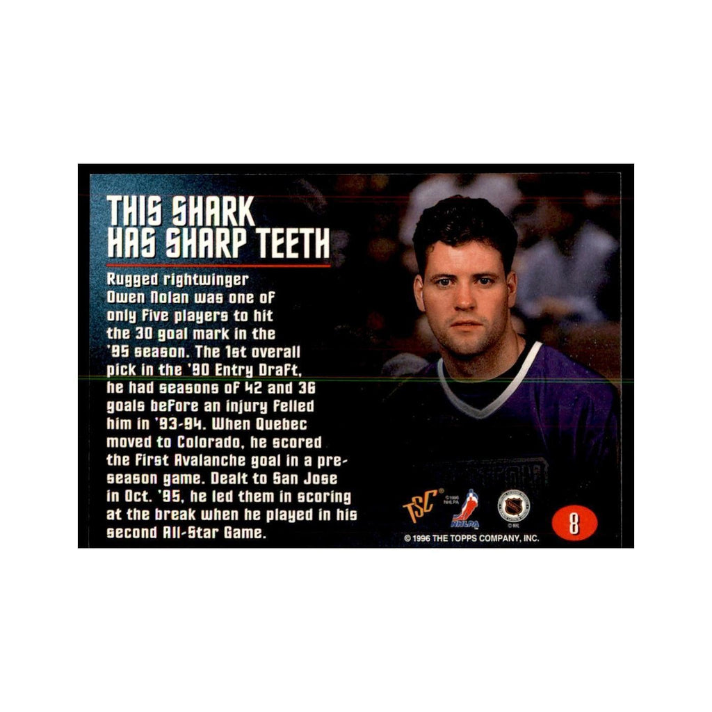 1996 Stadium Club Members Only Owen Nolan Hockey Cards #8
