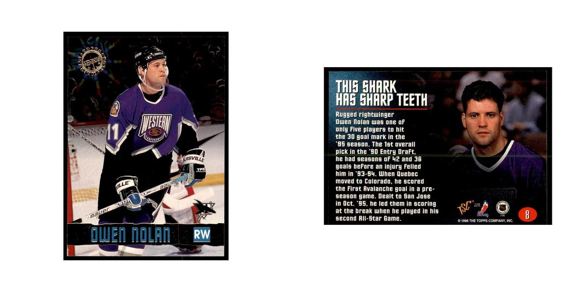 1996 Stadium Club Members Only Owen Nolan Hockey Cards #8