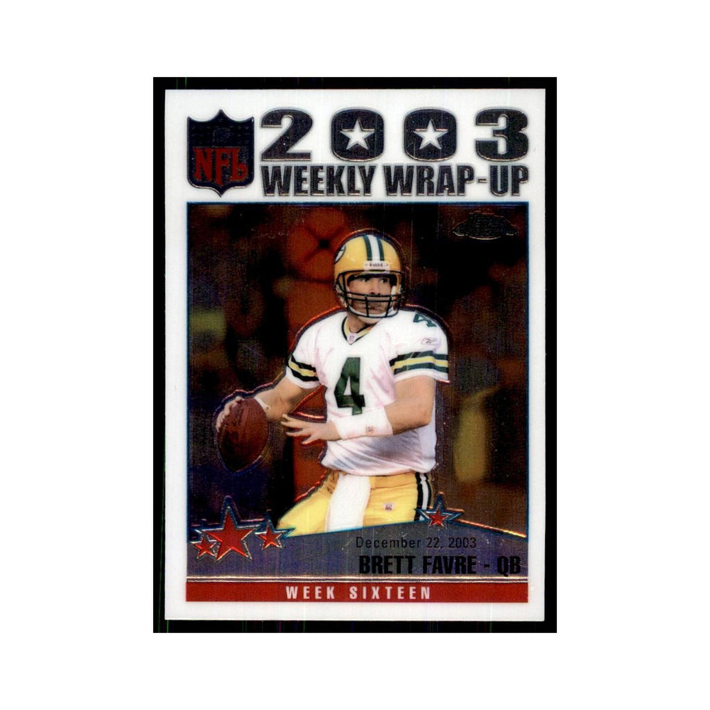 2004 Topps Chrome Brett Favre Football Cards #161