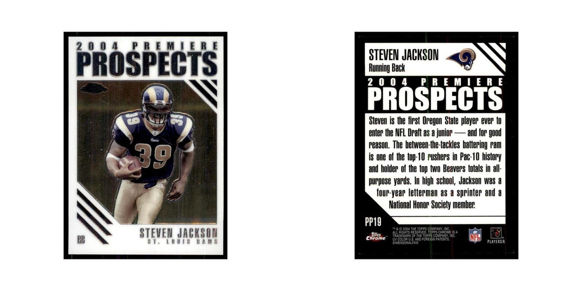 2004 Topps Chrome Steven Jackson Football Cards #PP19