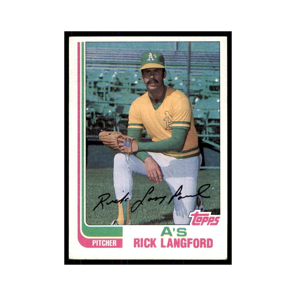 1982 Topps Rick Langford Baseball Cards #454