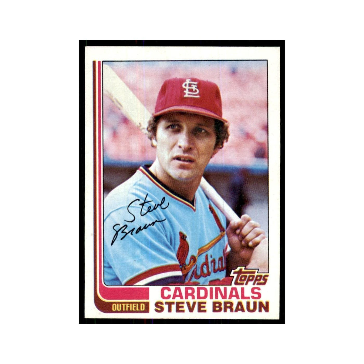 1982 Topps Steve Braun Baseball Cards #316