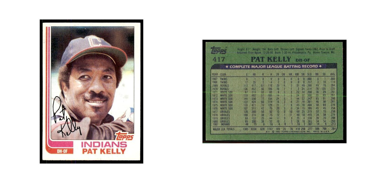 1982 Topps Pat Kelly Baseball Cards #417