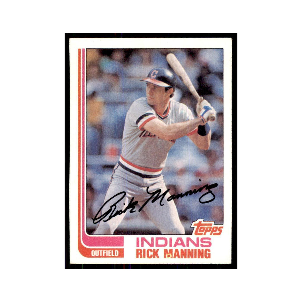 1982 Topps Rick Manning Baseball Cards #202