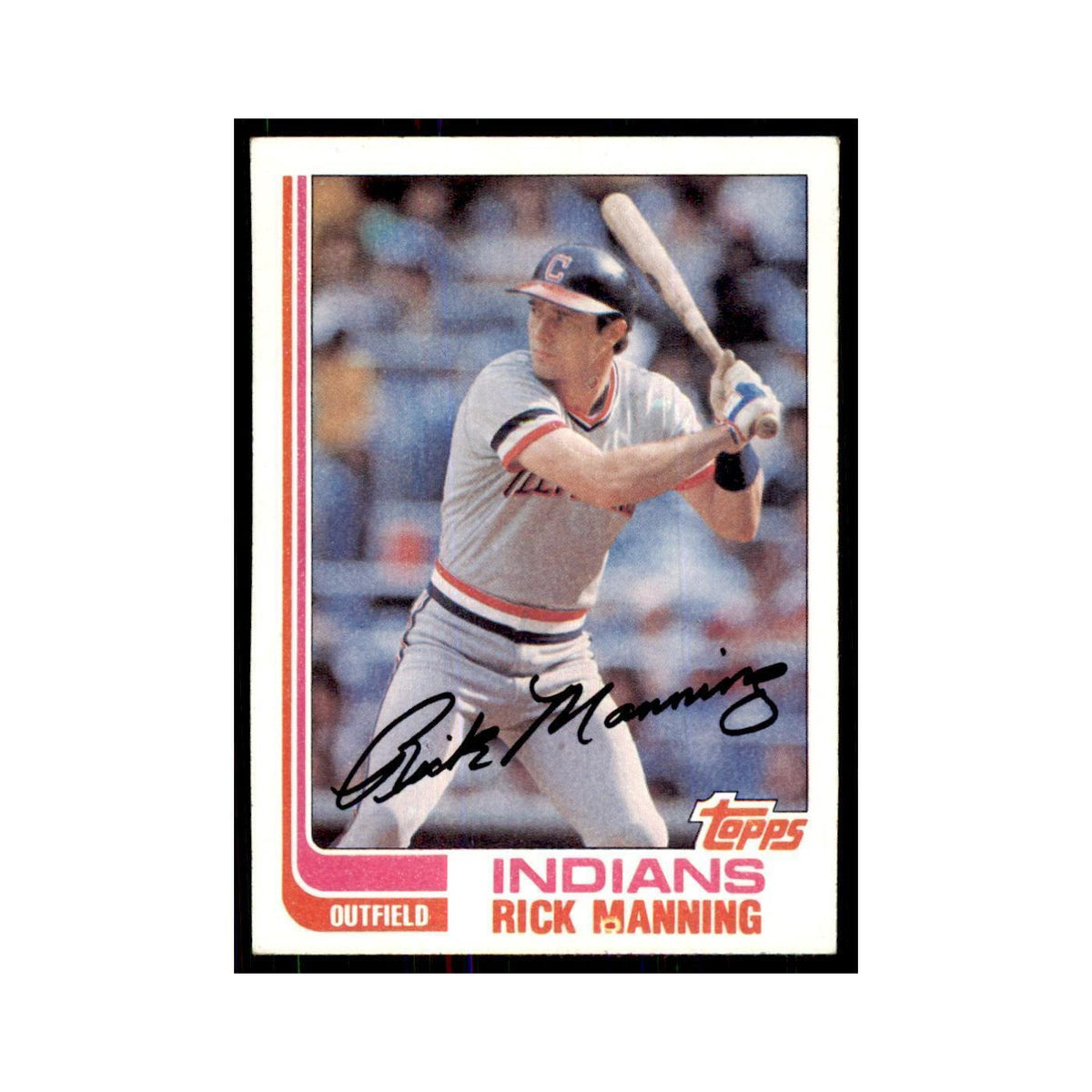 1982 Topps Rick Manning Baseball Cards #202
