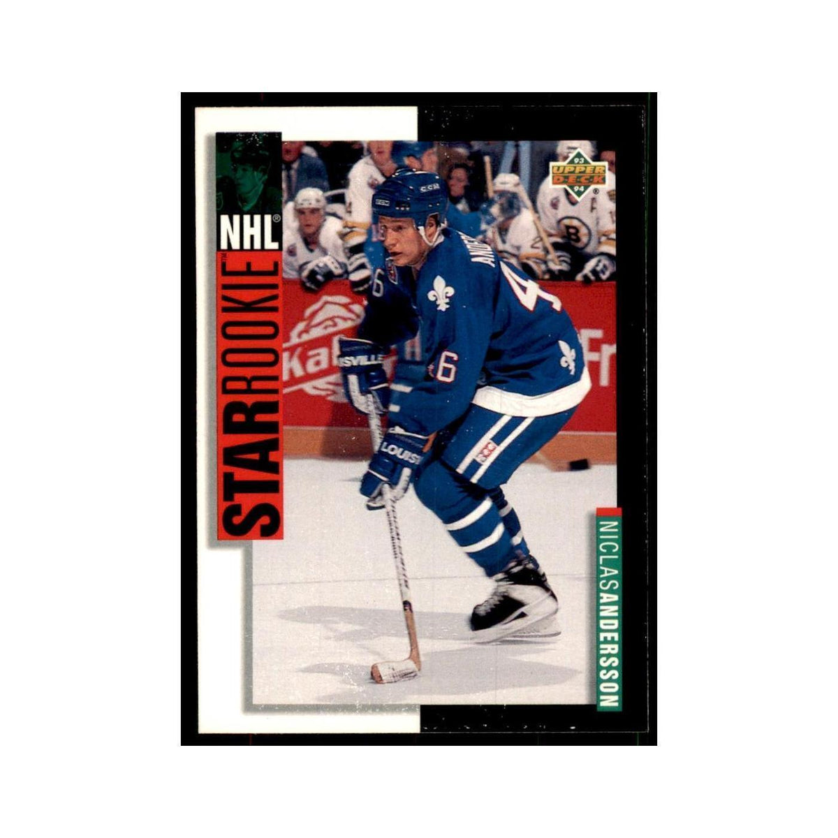 1993 Upper Deck Niklas Andersson Hockey Cards #239