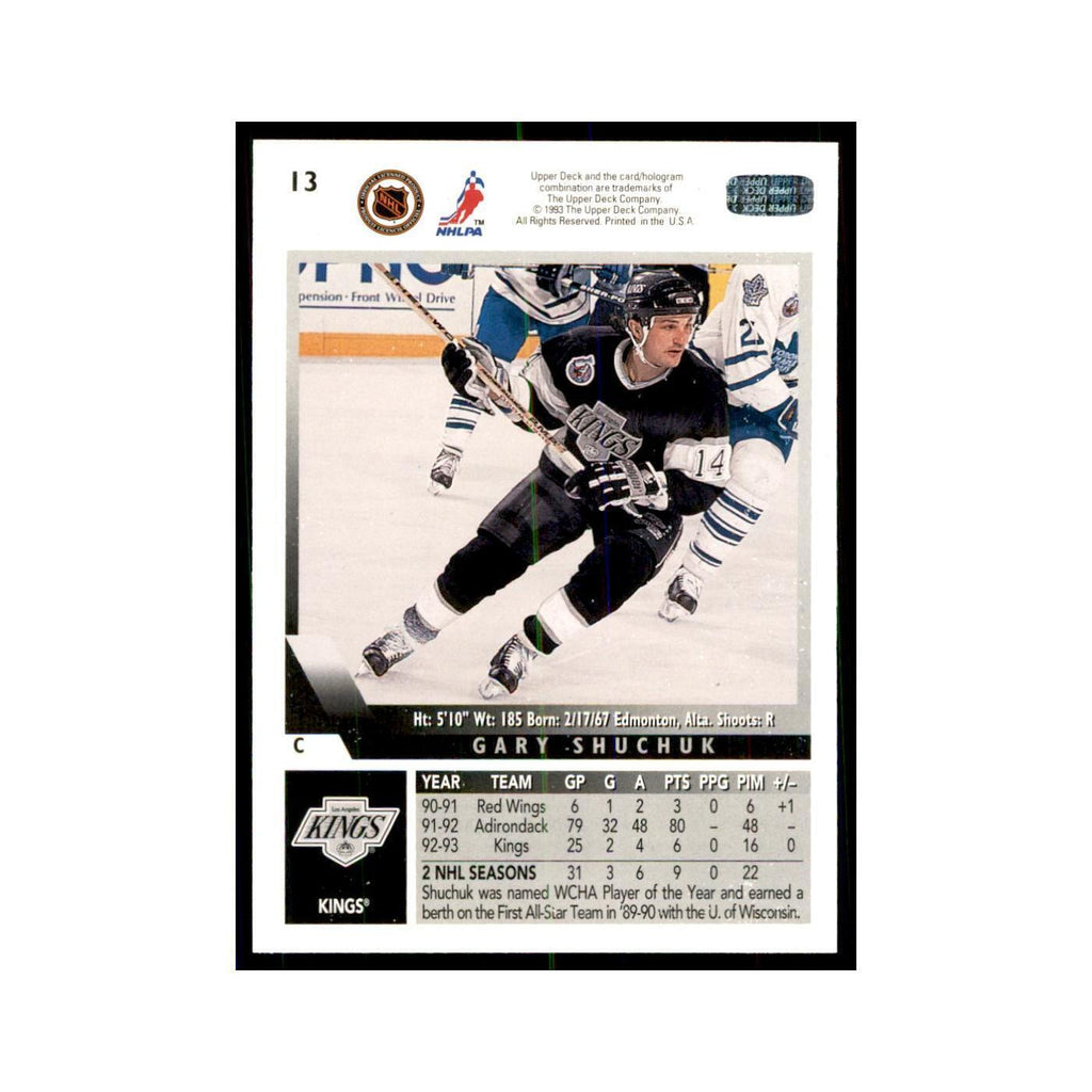 1993 Upper Deck Gary Shuchuk Hockey Cards #13