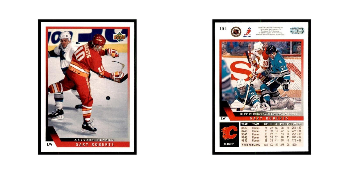 1993 Upper Deck Gary Roberts Hockey Cards #151