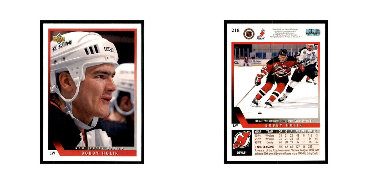 1993 Upper Deck Bobby Holik Hockey Cards #218