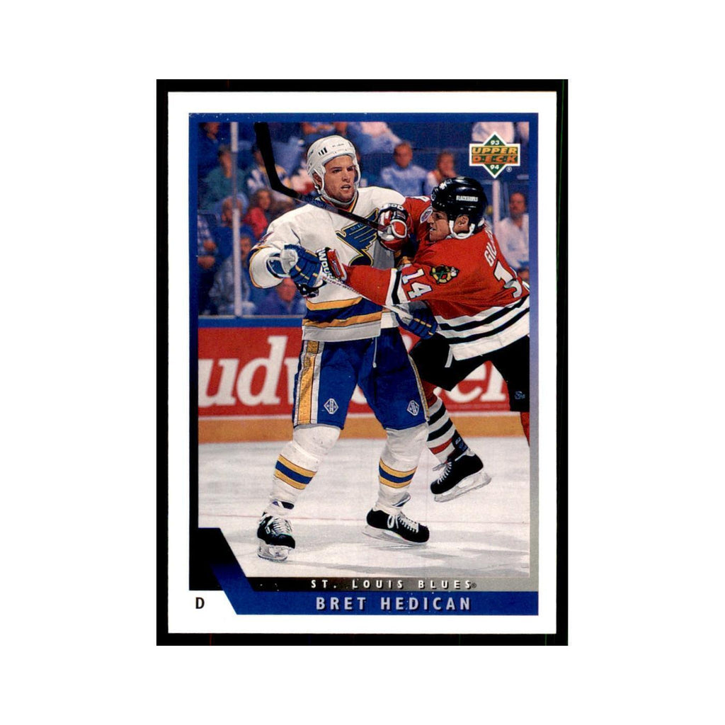 1993 Upper Deck Bret Hedican Hockey Cards #185