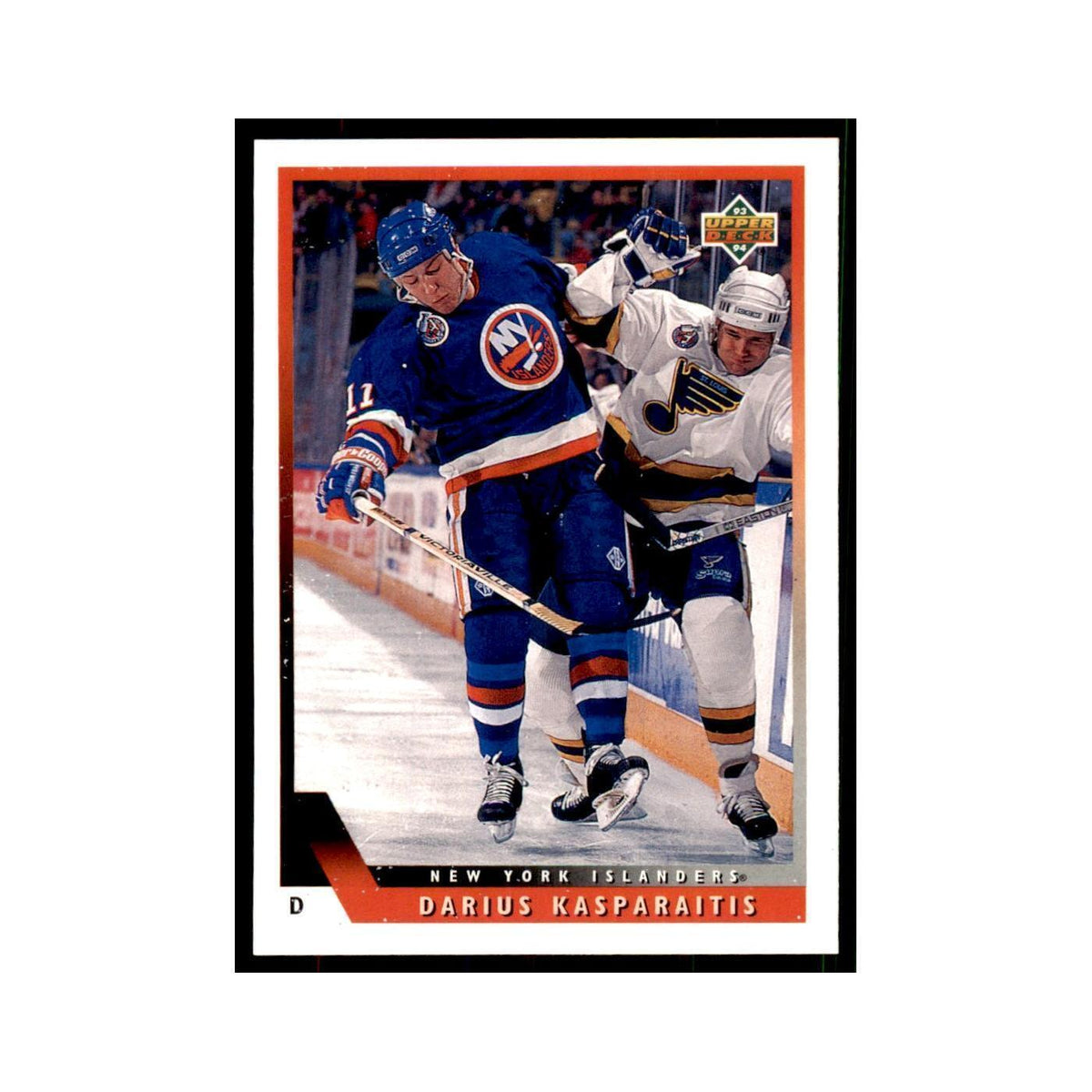 1993 Upper Deck Darius Kasparaitis Hockey Cards #173