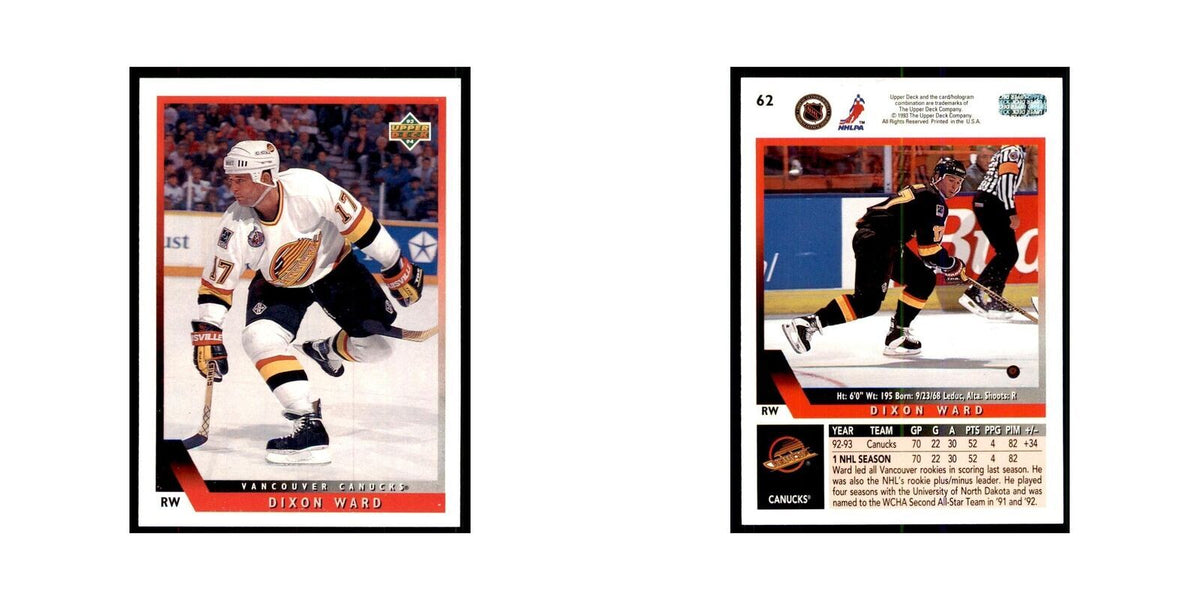 1993 Upper Deck Dixon Ward Hockey Cards #62