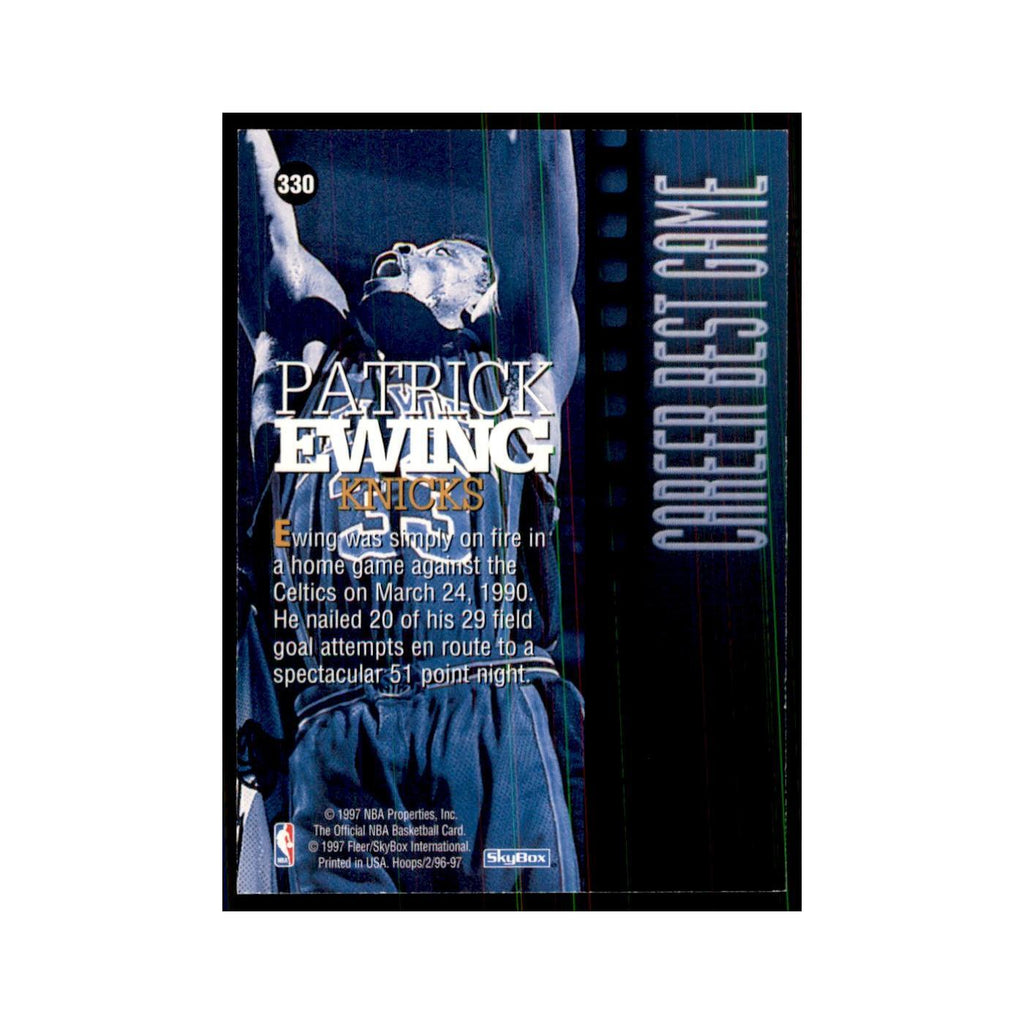 Patrick Ewing 1996 NBA Hoops #330 Basketball Cards Basketball Card NM