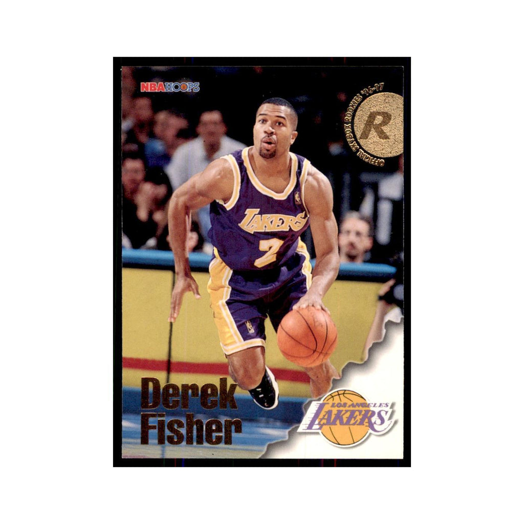 Derek Fisher Rookie 1996 NBA Hoops #287 Basketball Cards Basketball Card NM