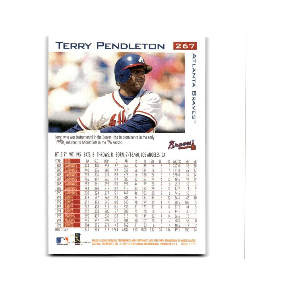 Terry Pendleton 1997 Fleer #267 Atlanta Braves NM