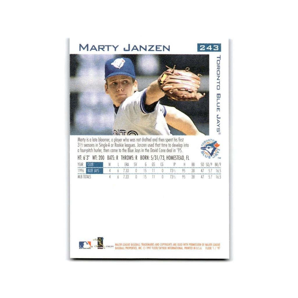 Marty Janzen 1997 Fleer #243 Toronto Blue Jays NM