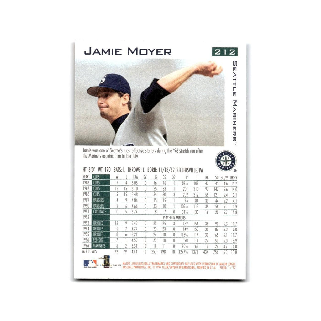 Jamie Moyer 1997 Fleer #212 Seattle Mariners Baseball Card NM