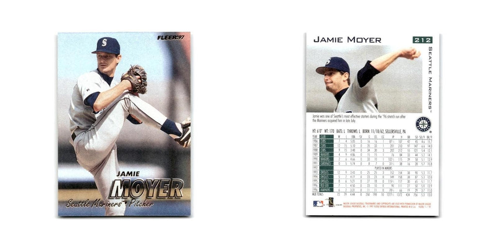 Jamie Moyer 1997 Fleer #212 Seattle Mariners Baseball Card NM