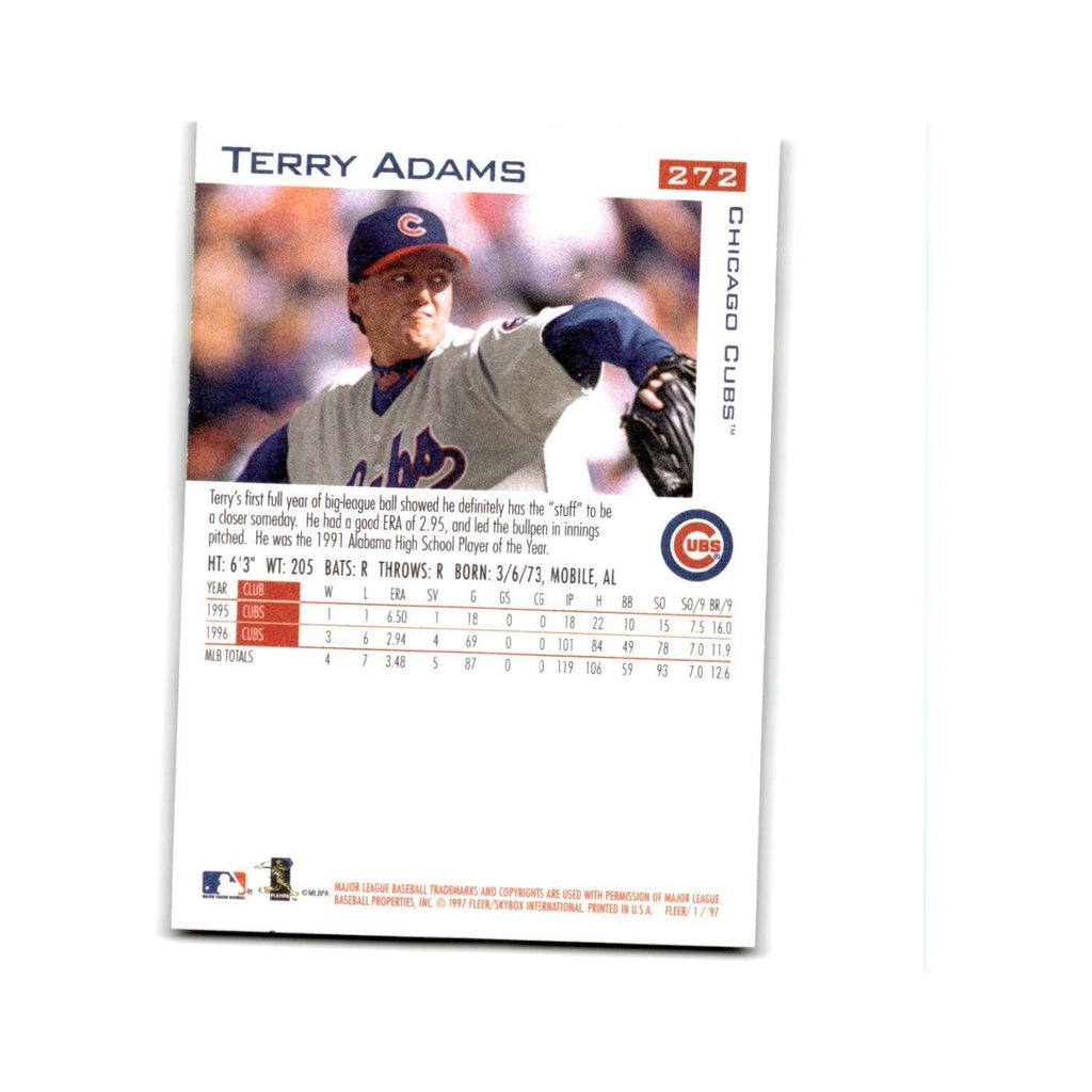 Terry Adams 1997 Fleer #272 Chicago Cubs Baseball Card NM