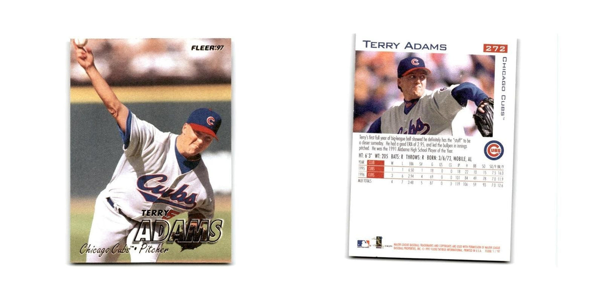Terry Adams 1997 Fleer #272 Chicago Cubs Baseball Card NM